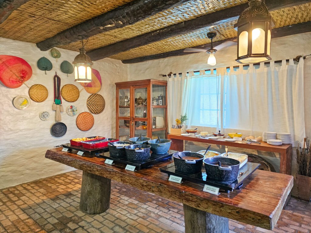 Buffet para o almoço.