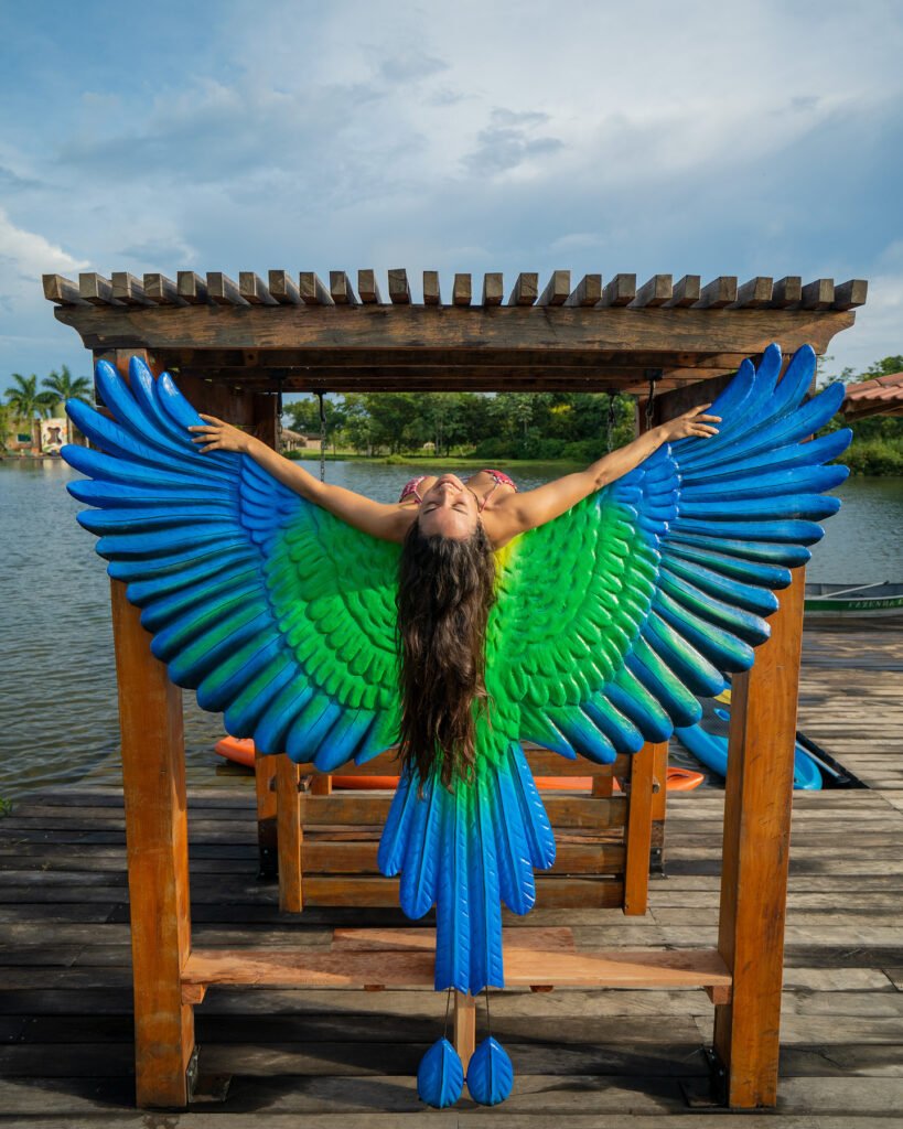 Asa instagramável na Fazenda Ceita Corê.