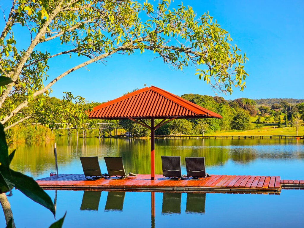 Lago da Fazenda Ceita Corê para relaxar.